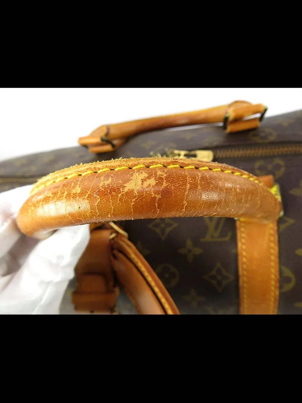 Louis Vuitton Brown Monogram Keepall 50 Travel Duffle